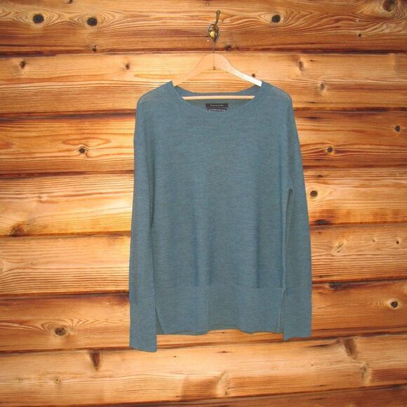 NWOT Extra Fine Merino Wool Textured Knit Pullover Sweater - Picture 1 of 7